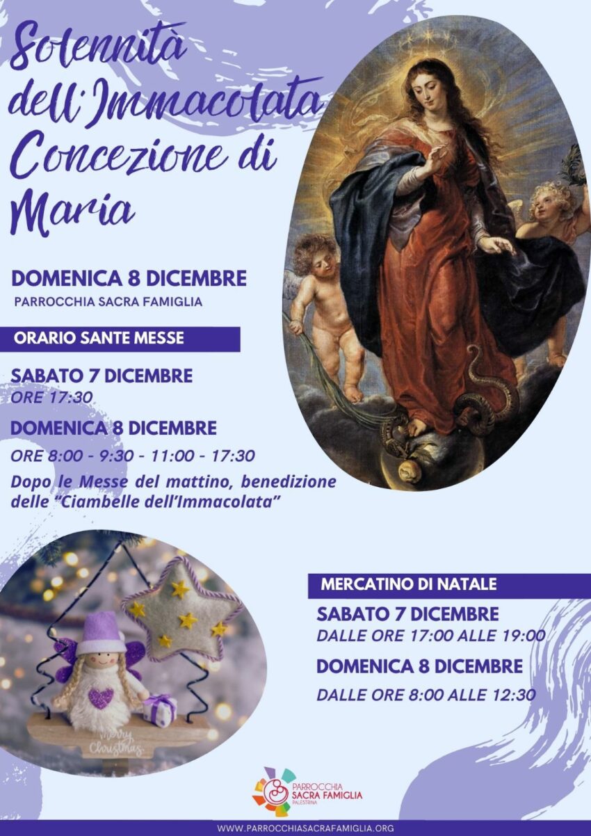 Solennità dell’Immacolata Concezione di Maria